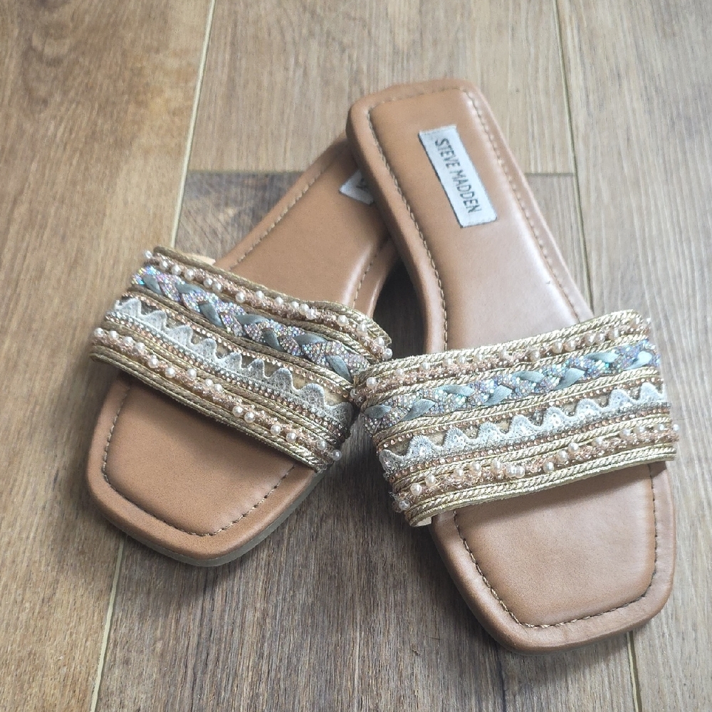 Steve Madden Embellished Sandal Women's Size 8